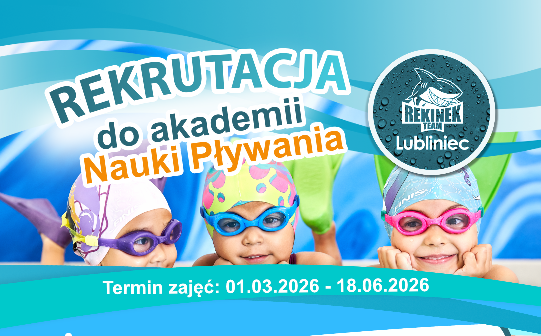 Read more about the article Rekrutacja do Akademii Nauki Pływania REKINEK Team