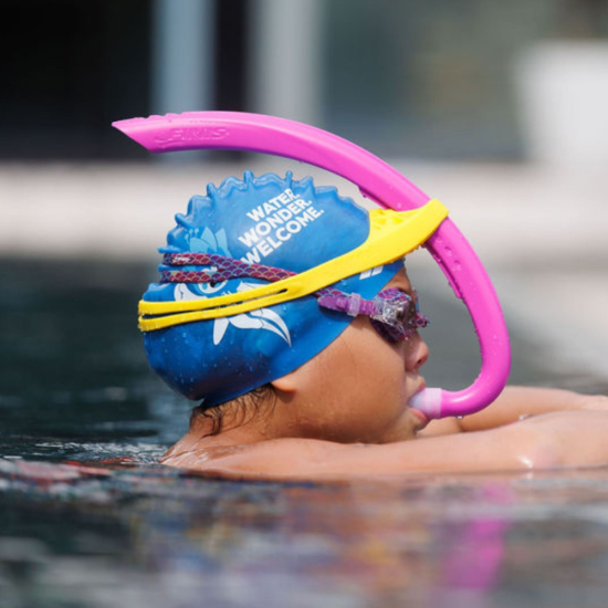 FINIS Rurka czołowa dla dzieci Stability Junior (6-10 lat) różowa - obrazek 4