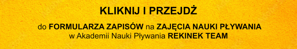 call to action- napis zapisz się na zajęcia nauki pływania