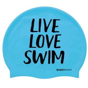 Czepek pływacki buddySwim silikonowy LLS Niebieski